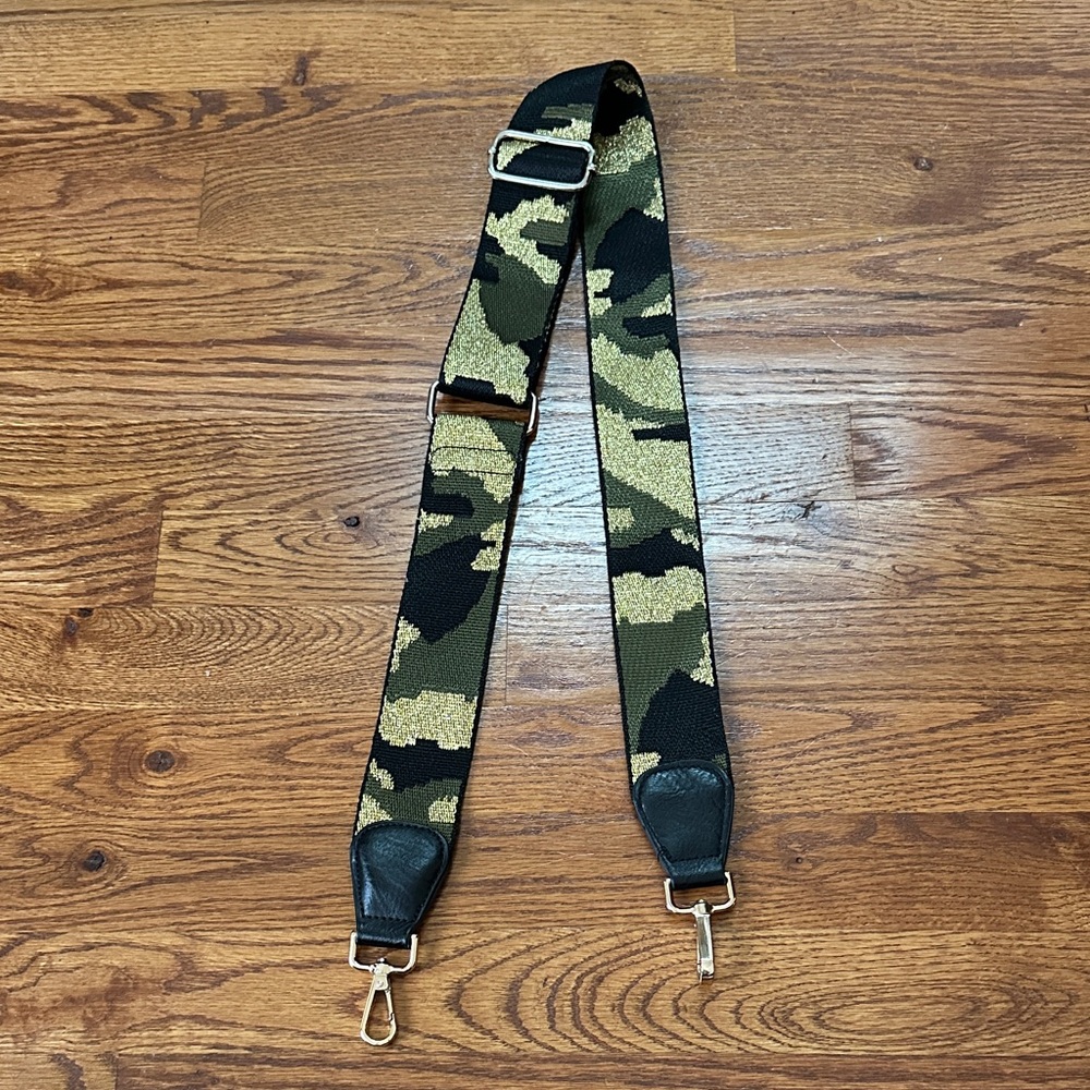 Green/Gold Camouflage Adjustable Bag Strap for Crossbody Bag